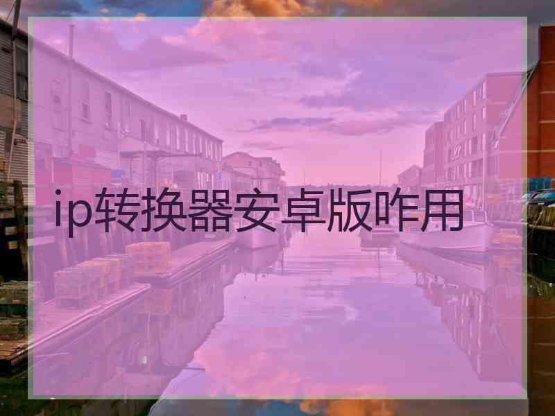 ip转换器安卓版咋用