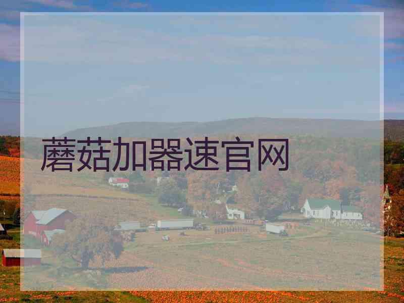 蘑菇加器速官网