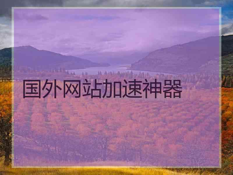 国外网站加速神器