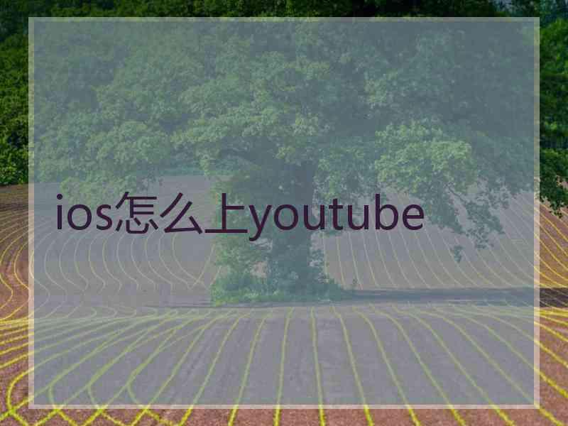 ios怎么上youtube