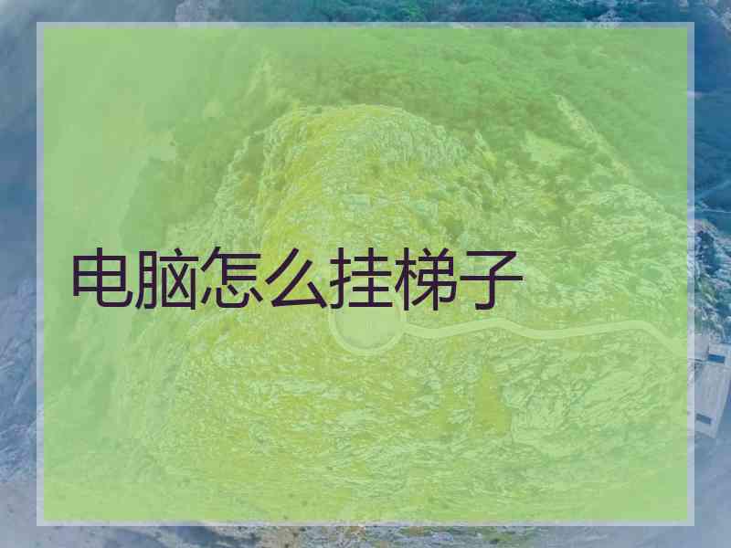 电脑怎么挂梯子