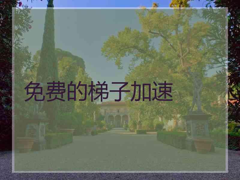 免费的梯子加速