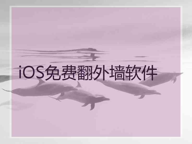 iOS免费翻外墙软件