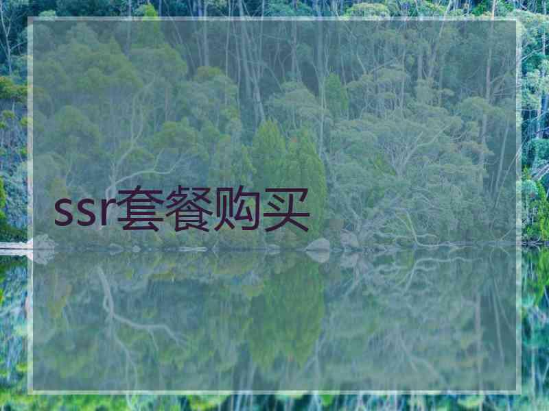 ssr套餐购买