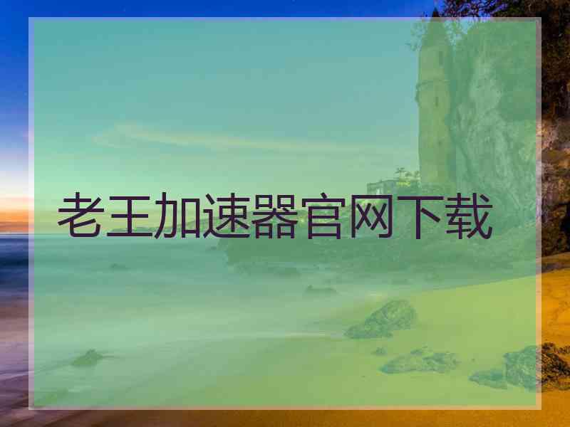 老王加速器官网下载