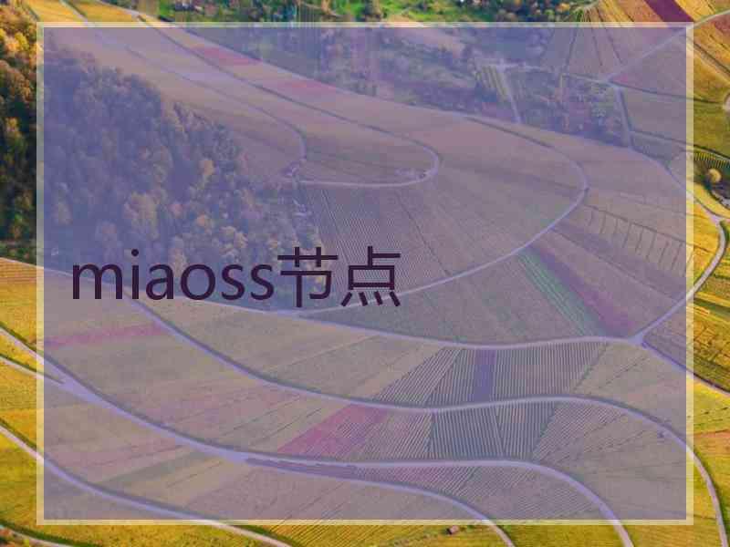 miaoss节点