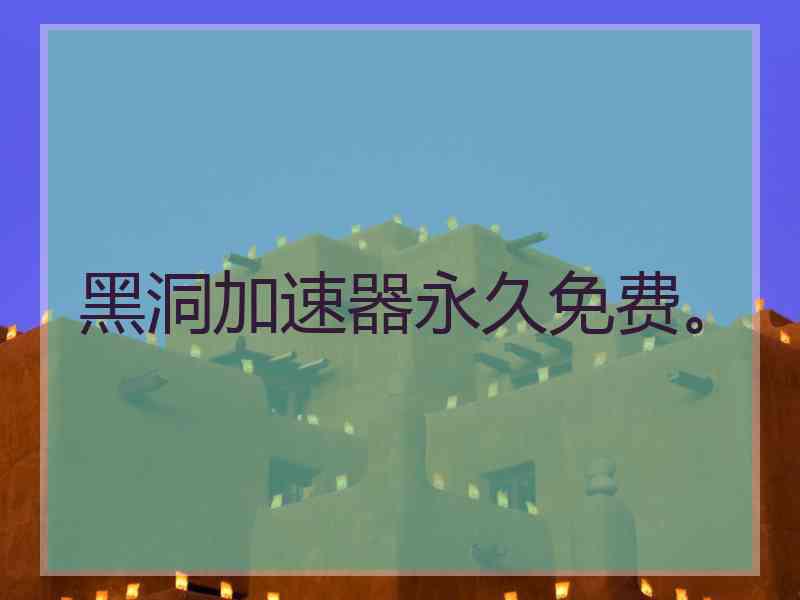 黑洞加速器永久免费。