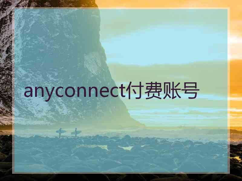 anyconnect付费账号