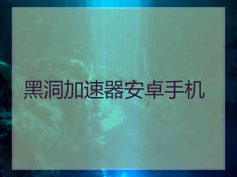 黑洞加速器安卓手机
