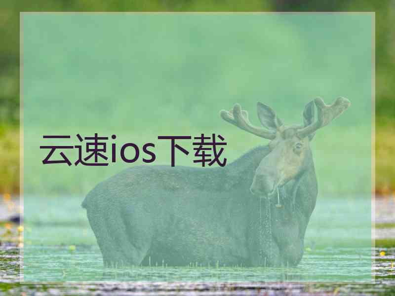 云速ios下载