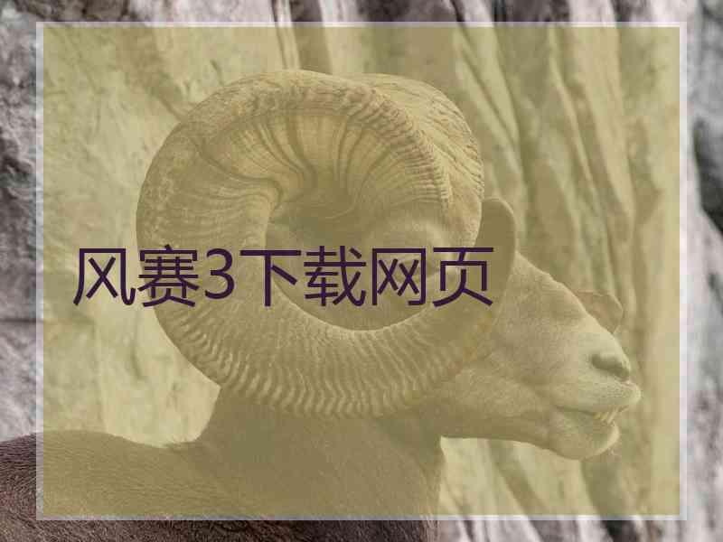 风赛3下载网页