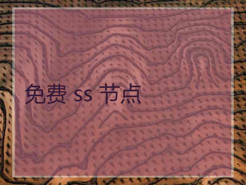 免费 ss 节点