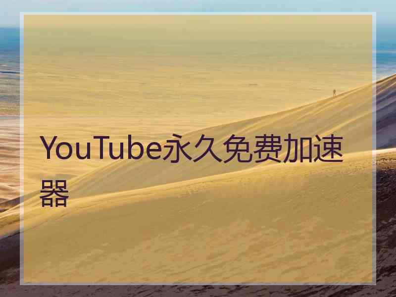 YouTube永久免费加速器