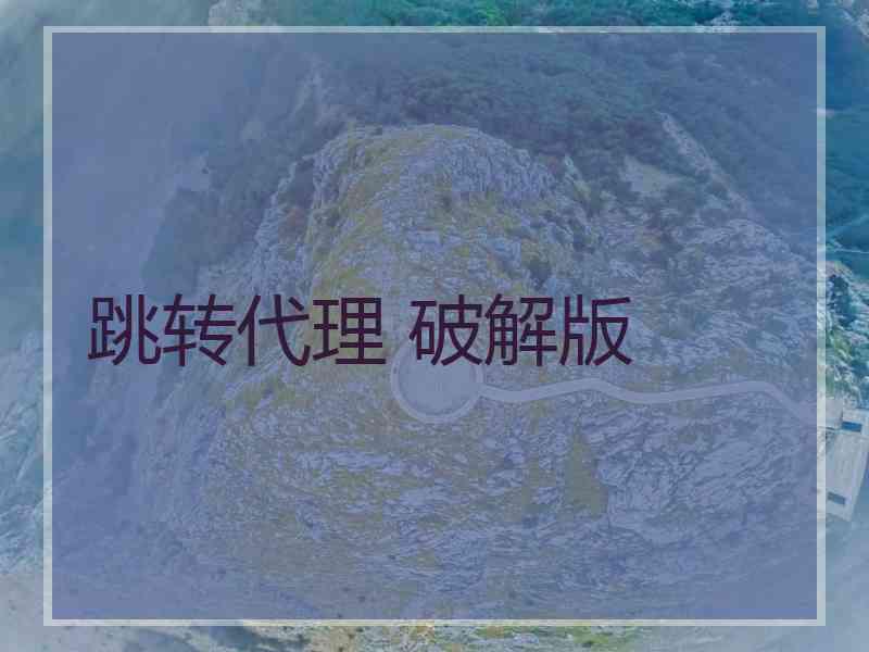 跳转代理 破解版