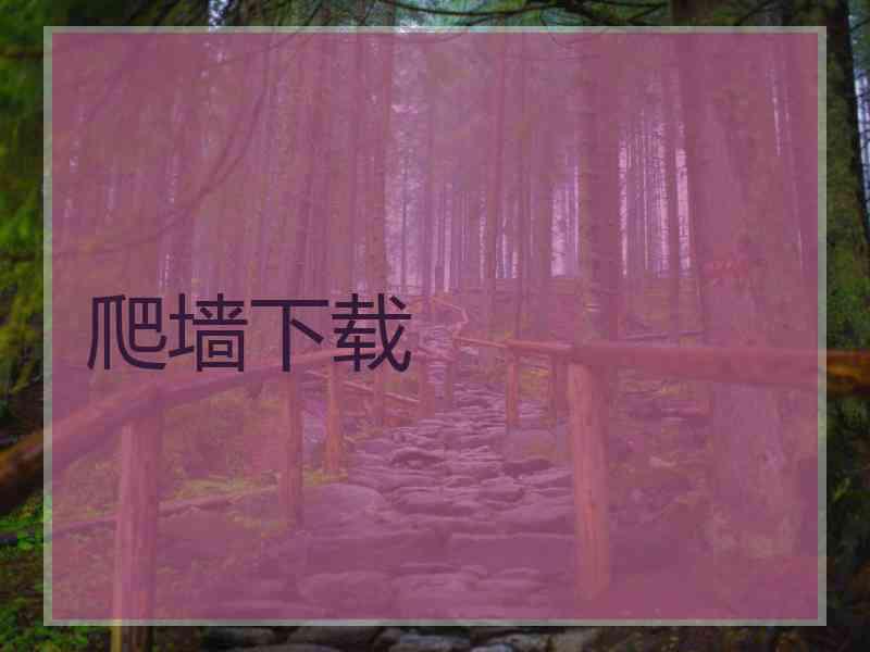 爬墙下载