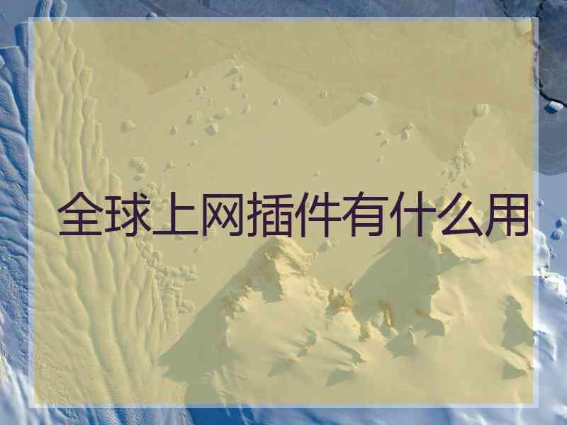 全球上网插件有什么用