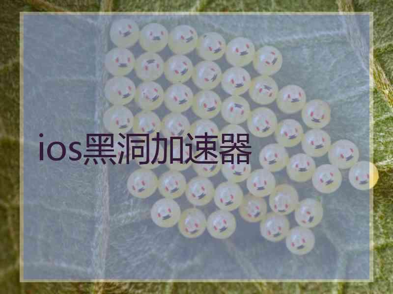ios黑洞加速器