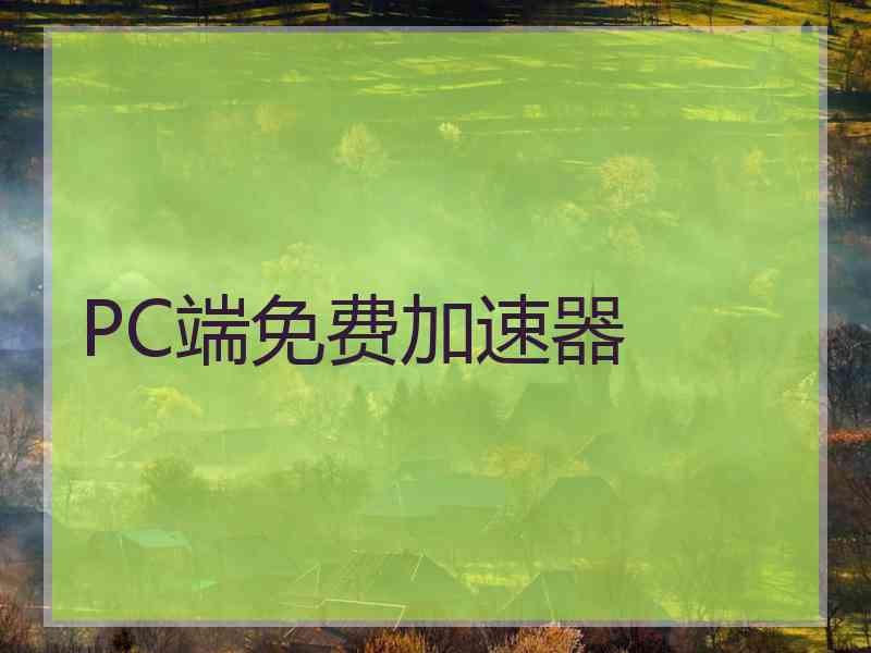 PC端免费加速器