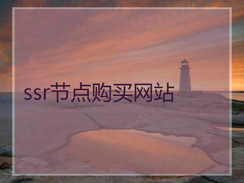 ssr节点购买网站
