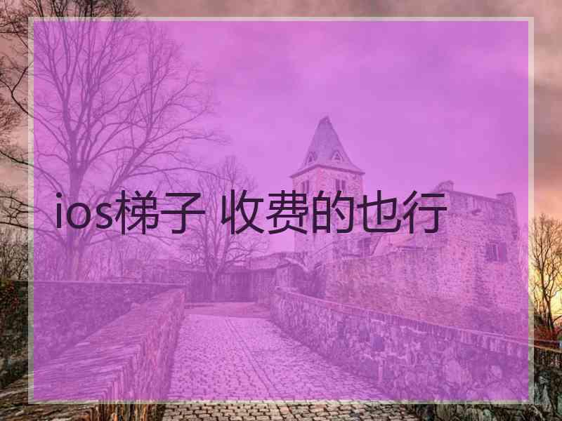ios梯子 收费的也行