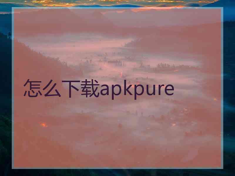 怎么下载apkpure