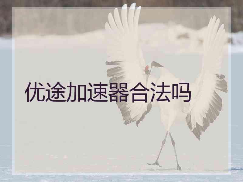 优途加速器合法吗