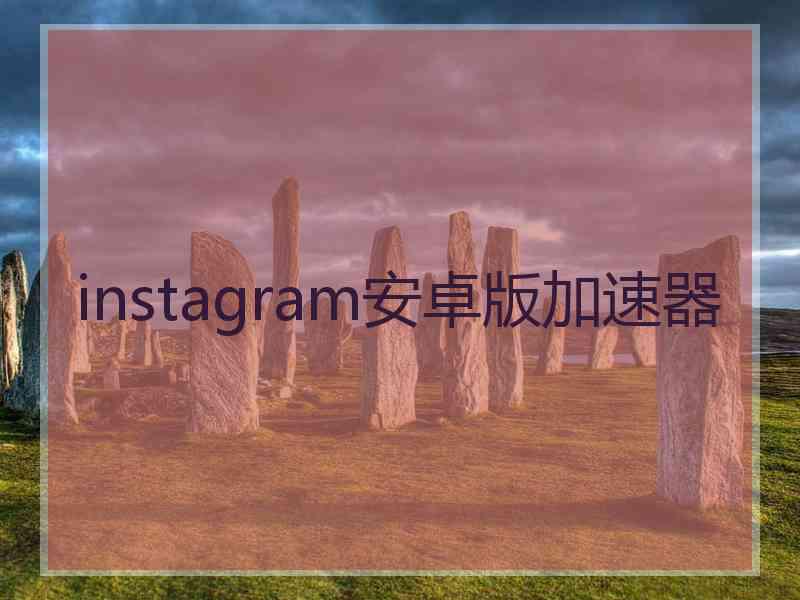 instagram安卓版加速器