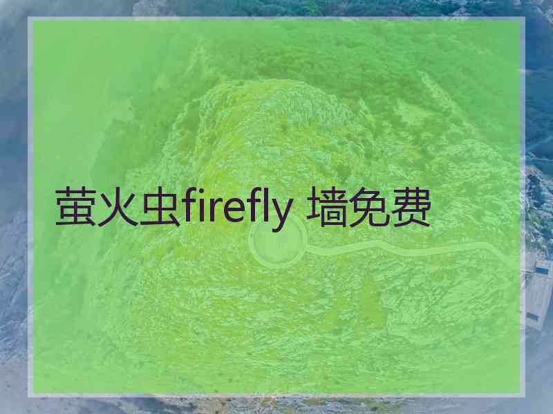 萤火虫firefly 墙免费