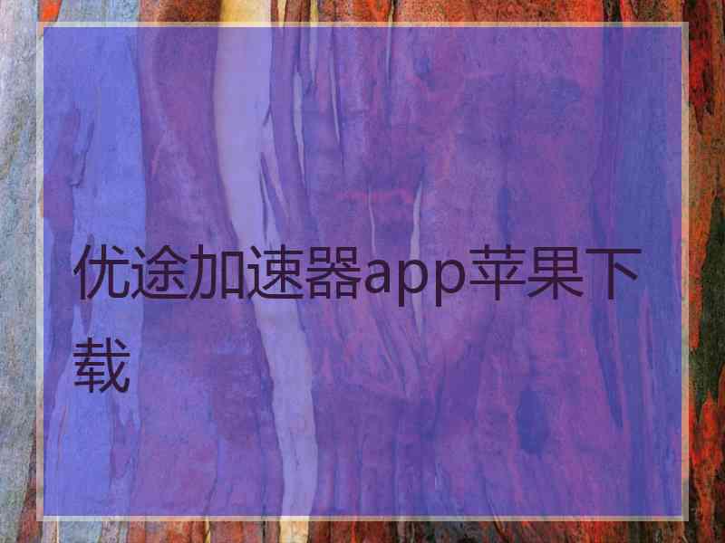 优途加速器app苹果下载