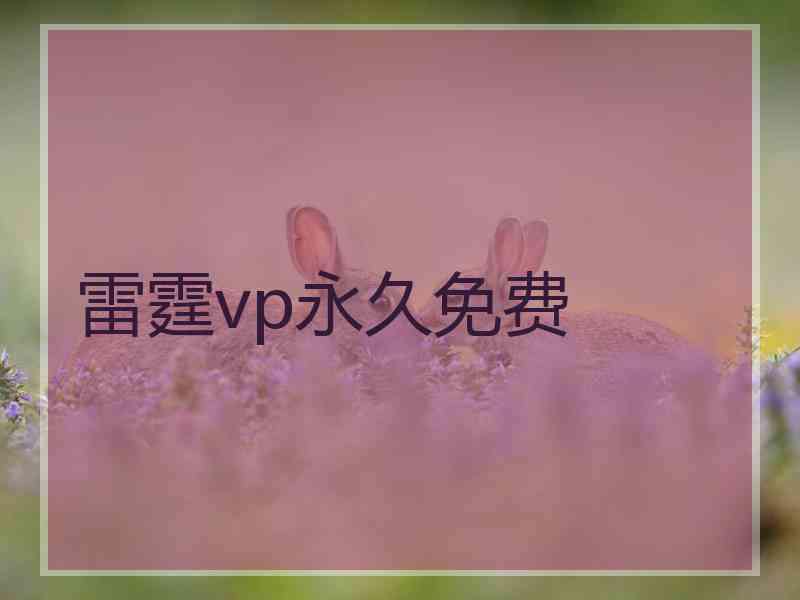 雷霆vp永久免费