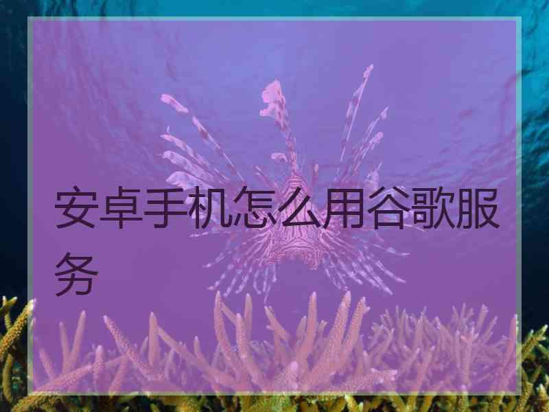 安卓手机怎么用谷歌服务