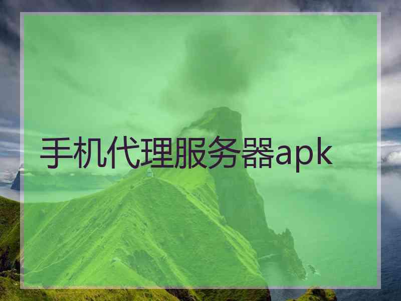 手机代理服务器apk