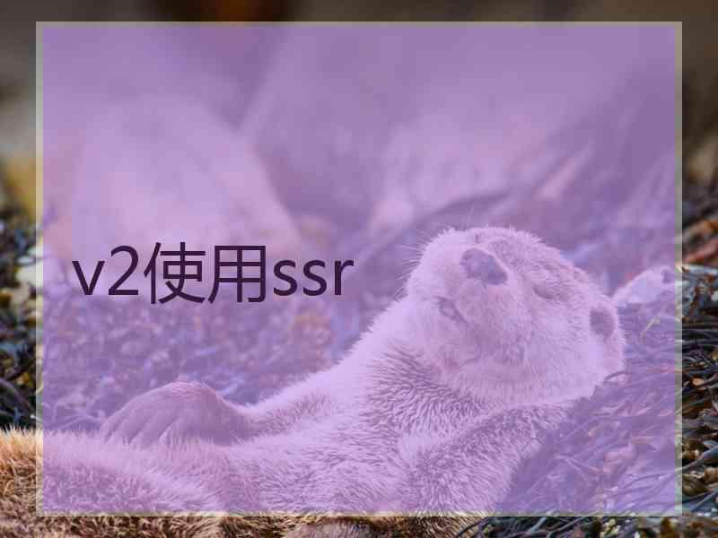 v2使用ssr