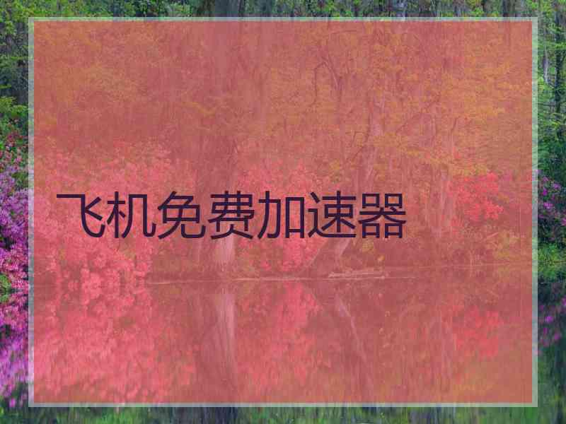 飞机免费加速器