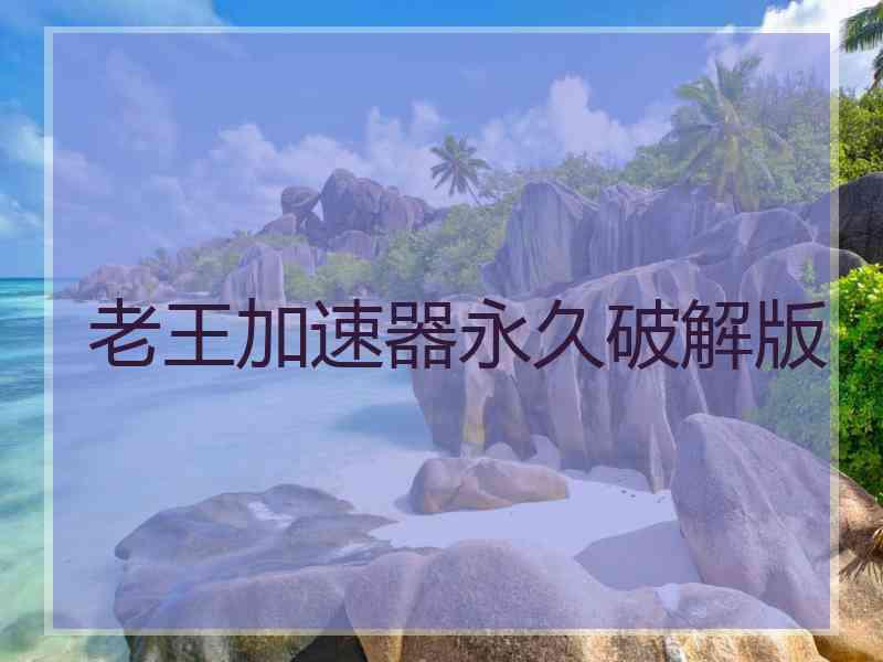 老王加速器永久破解版