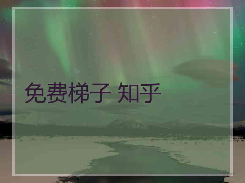 免费梯子 知乎