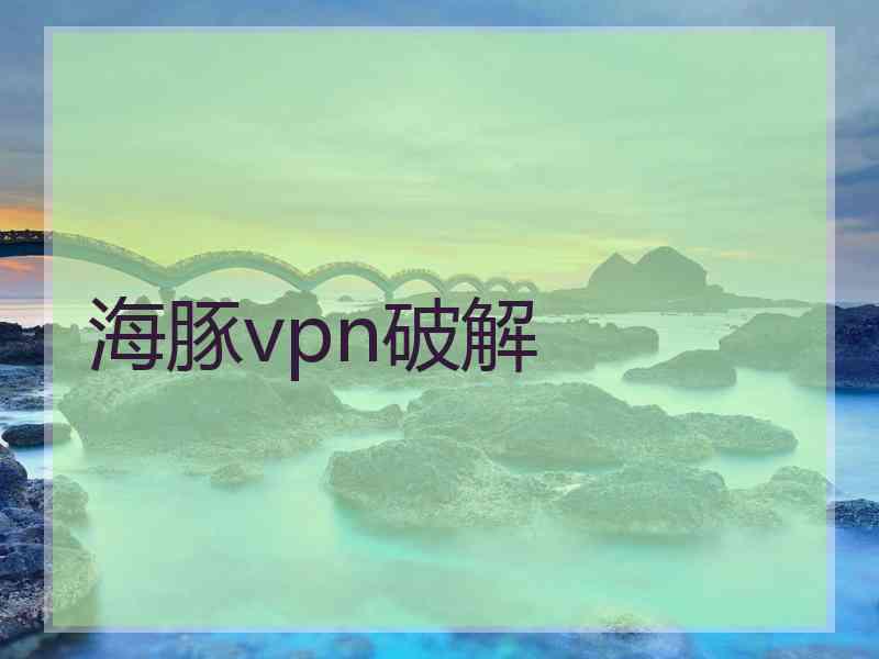 海豚vpn破解