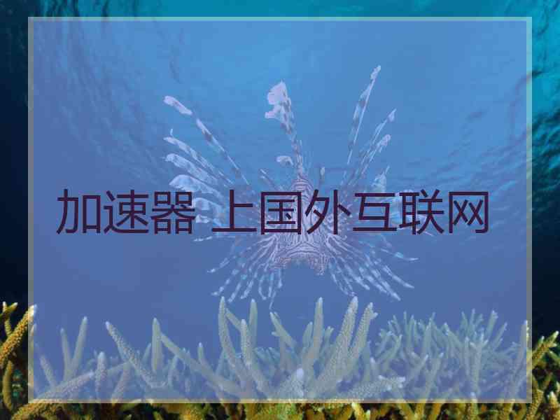 加速器 上国外互联网