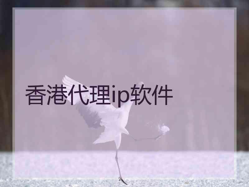 香港代理ip软件