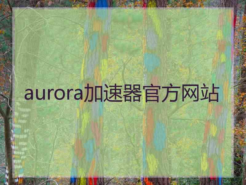 aurora加速器官方网站