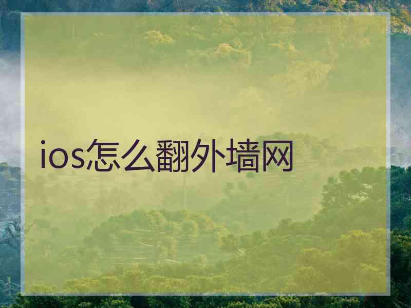 ios怎么翻外墙网