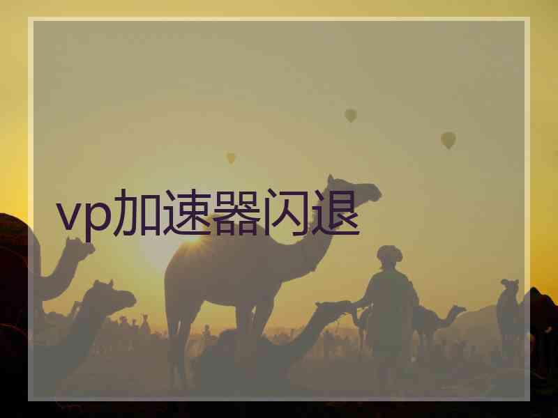 vp加速器闪退