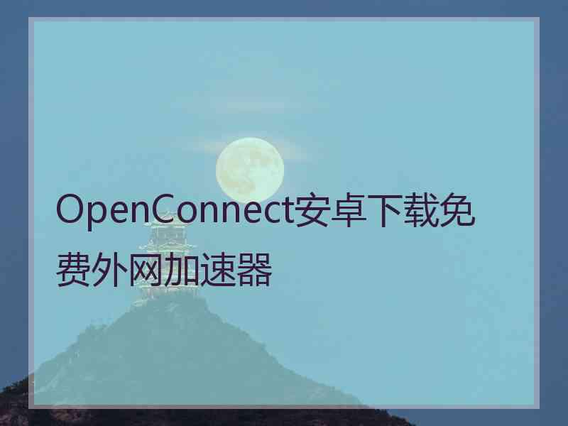 OpenConnect安卓下载免费外网加速器