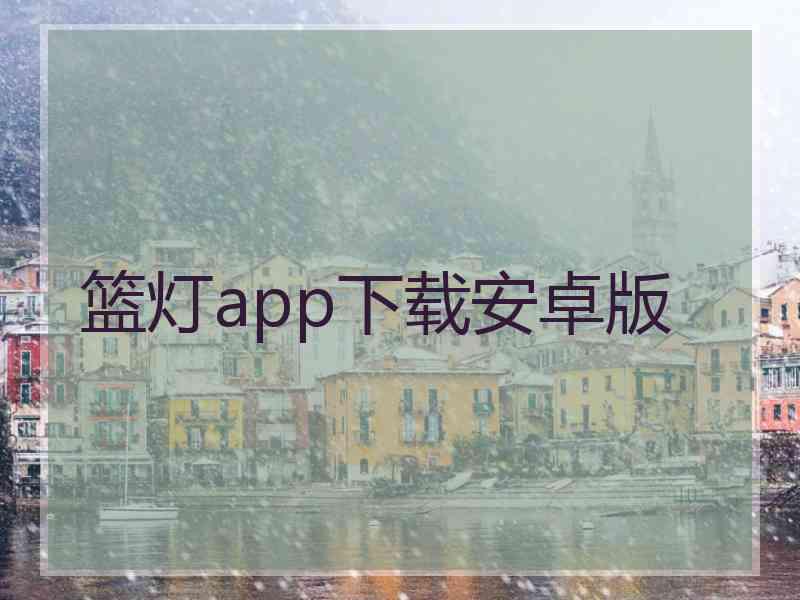 篮灯app下载安卓版