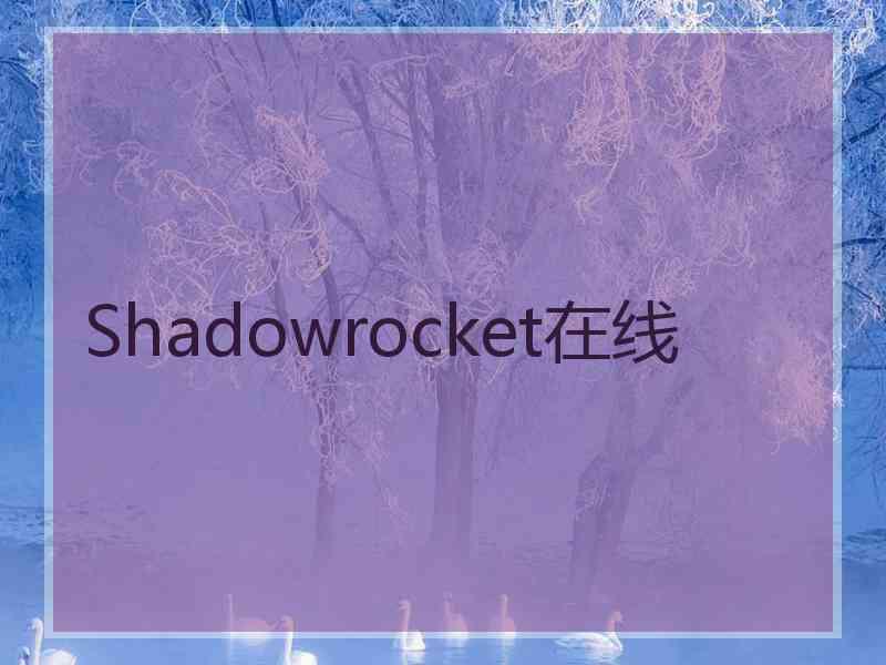 Shadowrocket在线