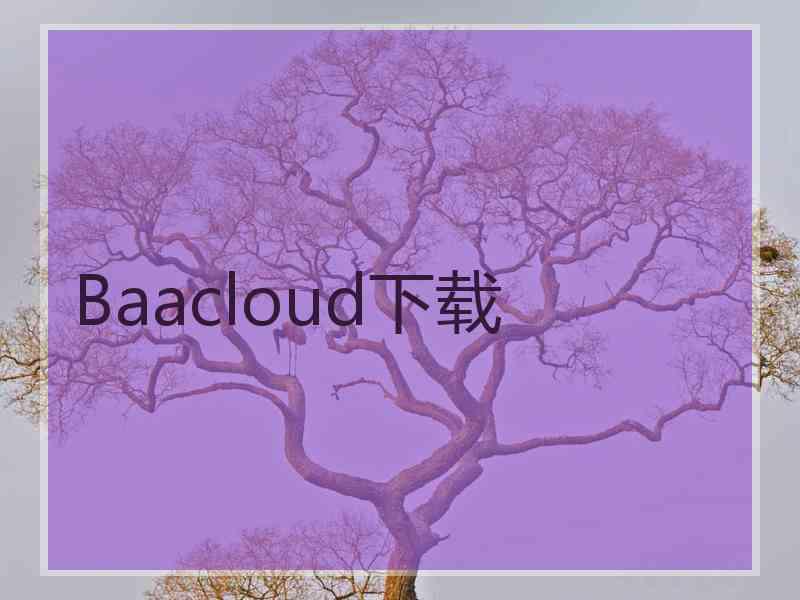 Baacloud下载