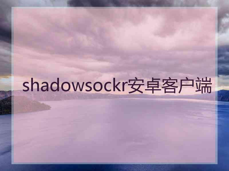 shadowsockr安卓客户端