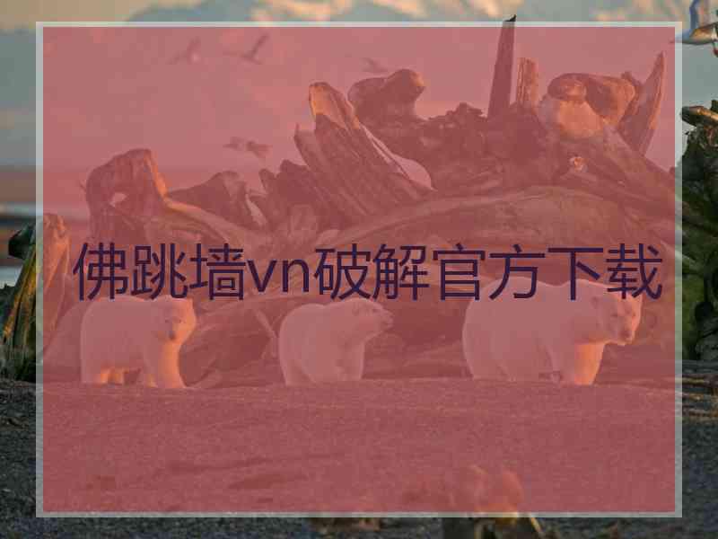 佛跳墙vn破解官方下载