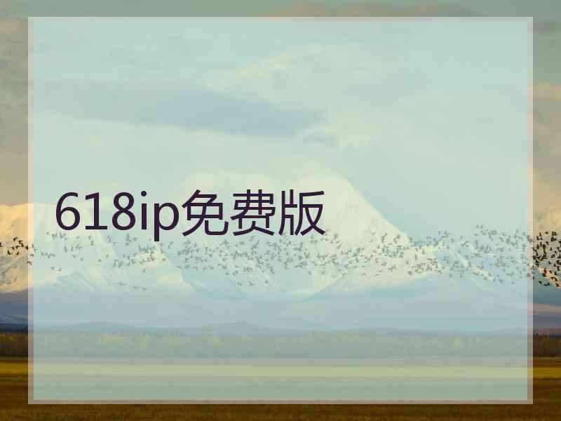 618ip免费版