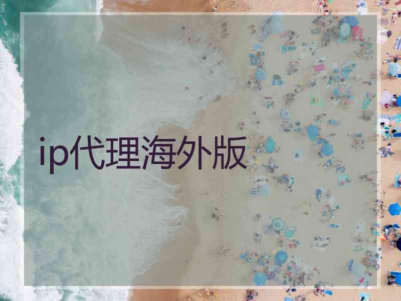 ip代理海外版